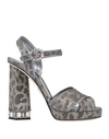 Dolce & Gabbana Sandals In Silver