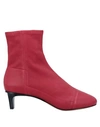 ISABEL MARANT ISABEL MARANT WOMAN ANKLE BOOTS RED SIZE 6 SOFT LEATHER, LAMBSKIN,11629931DV 5