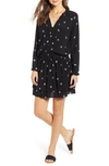 Rails Jasmine Star Ruffle Hem Mini Dress In Black Rivet Star