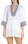 TORY BURCH EMBROIDERED COVER-UP TUNIC,54836