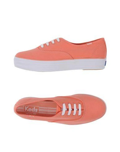 Keds Trainers In Coral