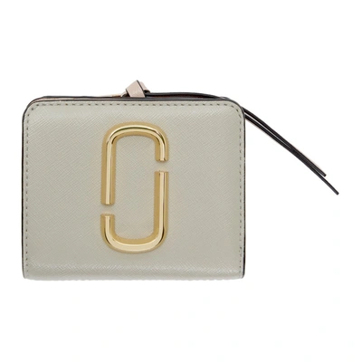 Marc Jacobs Snapshot Mini Compact Wallet In Beige