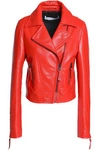 JW ANDERSON J.W.ANDERSON WOMAN LEATHER BIKER JACKET TOMATO RED,3074457345619693356