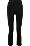 TOME TOME WOMAN CROPPED STRETCH-KNIT SKINNY PANTS BLACK,3074457345619852343
