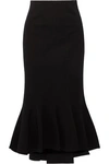 TOME TOME WOMAN FLARED PONTE MIDI SKIRT BLACK,3074457345619853198