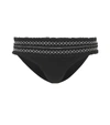 Tory Burch Costa Hipster Bikini Bottoms Black/new Ivory In Black