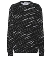 BALENCIAGA LOGO INTARSIA WOOL SWEATER,P00366575