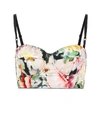 DOLCE & GABBANA FLORAL-PRINTED BUSTIER,P00353707