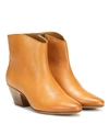 ISABEL MARANT DACKEN LEATHER ANKLE BOOTS,P00354953