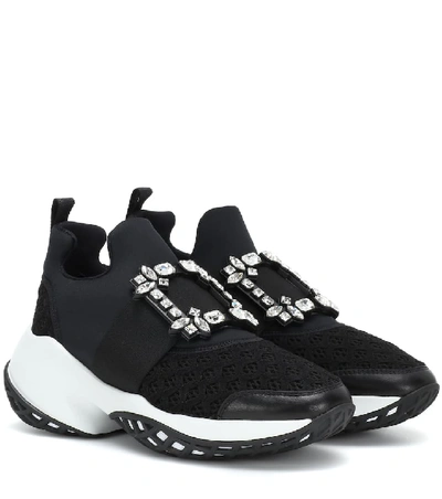 Roger Vivier Viv' Run Sneakers In Black