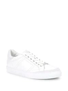 ALESSANDRO DELL'ACQUA LOW TOP LEATHER SNEAKERS,0400098816402