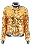 DOLCE & GABBANA SEQUINS BOMBER JACKET,10782198