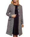 TIFFANY ROSE MATERNITY VERITY COLLARLESS BUTTON-FRONT BOUCLE COAT,PROD217440185