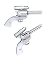 JAN LESLIE SILVER GUN CUFF LINKS,PROD217090500