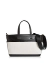 VASIC CARRIES MINI LEATHER & CANVAS TOTE,VC3611-070