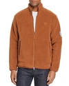 Fred Perry Borg Fleece Jacket In Red