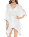 ISABELLA ROSE CRINKLE TIME TUNIC SWIM COVER-UP,4653994