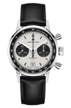 HAMILTON INTRA-MATIC AUTOMATIC CHRONOGRAPH LEATHER STRAP WATCH, 40MM,H38416711