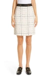 GUCCI CHECKED TWEED A-LINE SKIRT,558127Z8AAU
