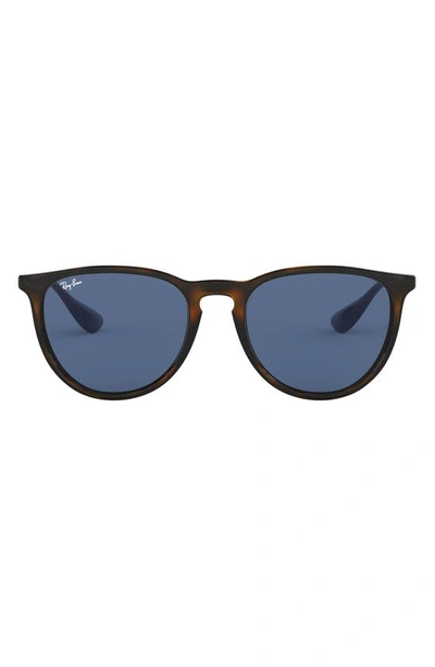 Ray Ban Erika Classic 54mm Sunglasses In Havana/ Blue Solid