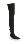 Givenchy George V Over-the-knee Sneaker Boots In Black