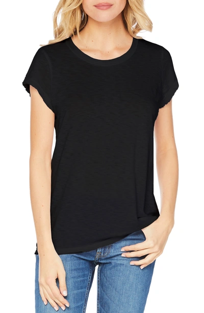 Michael Stars Slub Crewneck Tee In Black