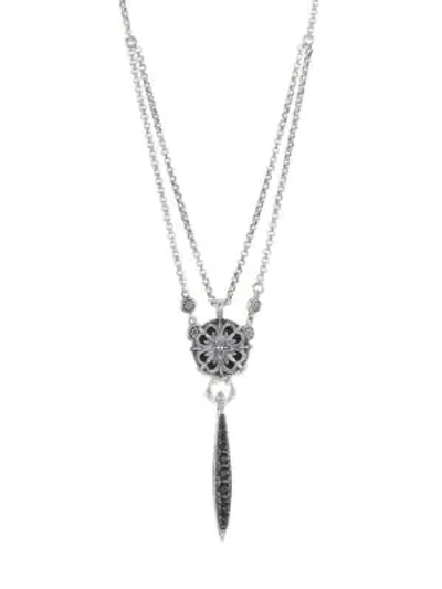 Konstantino Circe Sterling Silver & Black Spinel Necklace