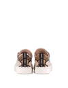 Chloé Lauren Python-embossed Leather Sneakers