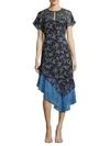 NANETTE LEPORE Desdemona Silk Asymmetric Dress