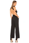 ABOUT US ABOUT US LAUREN HALTER JUMPSUIT IN BLACK.,ABOR-WC27