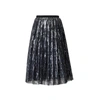 Rumour London Fairy Midi Sequined Skirt In Silver In Sequined