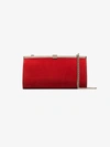 CHRISTIAN LOUBOUTIN CHRISTIAN LOUBOUTIN RED PALMETTE SUEDE LEATHER CLUTCH,1195039R25113442199
