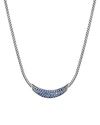 JOHN HARDY STERLING SILVER GOLD CLASSIC BLUE SAPPHIRE ARC ADJUSTABLE NECKLACE, 18,NBS900404BSPX16-18