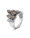 JOHN HARDY STERLING SILVER LEGENDS NAGA SMALL SADDLE RING,RBS601235GMOPX7