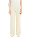 Theory Clean Wide-leg Pants In Pale Amber