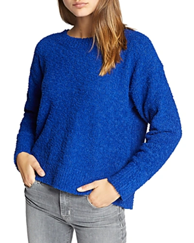 Sanctuary Teddy Textured Knit Jumper In Electric Blue