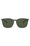 Ray Ban Rb4387 Sunglasses Black Frame Green Lenses 56-18