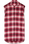 ADAPTATION OVERSIZED CHECKED COTTON-FLANNEL SHIRT