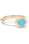 ALICE CICOLINI CANDY 14-KARAT GOLD AND ENAMEL OPAL RING