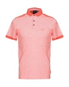 Armani Exchange Polo Shirts In Coral