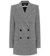 GIVENCHY CHECKED WOOL BLAZER,P00356361