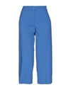 Pinko Cropped Pants & Culottes In Bright Blue