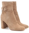 GIANVITO ROSSI LEYTON 85 SUEDE ANKLE BOOTS,P00365576