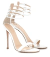 GIANVITO ROSSI LACEY 110 PATENT LEATHER SANDALS,P00365413