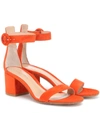 GIANVITO ROSSI VERSILIA 60 SUEDE SANDALS,P00365618