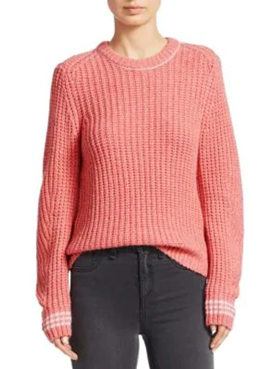 Rag & Bone Cheryl Chunky Knit Sweater In Pink Multi