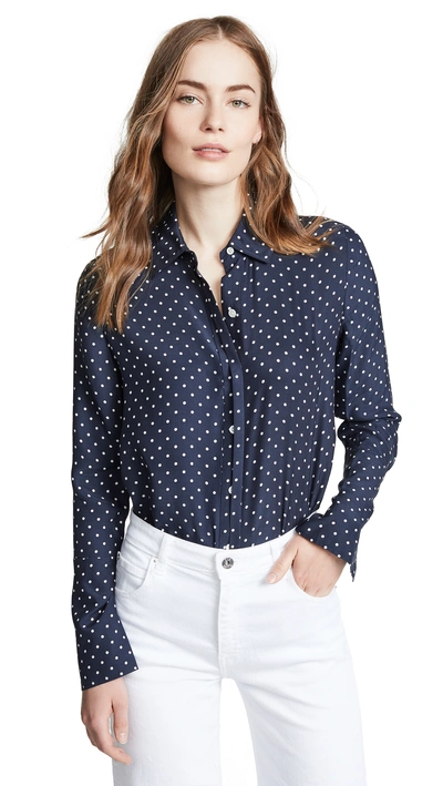 Frame Clean Pj Button Down In Navy Multi