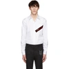 Dsquared2 Contrast Logo Shirt In 100 White