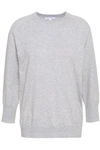 EQUIPMENT EQUIPMENT WOMAN COTTON AND CASHMERE-BLEND SWEATER LIGHT GRAY,3074457345619854867
