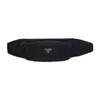 PRADA PRADA BLACK NYLON BELT BAG